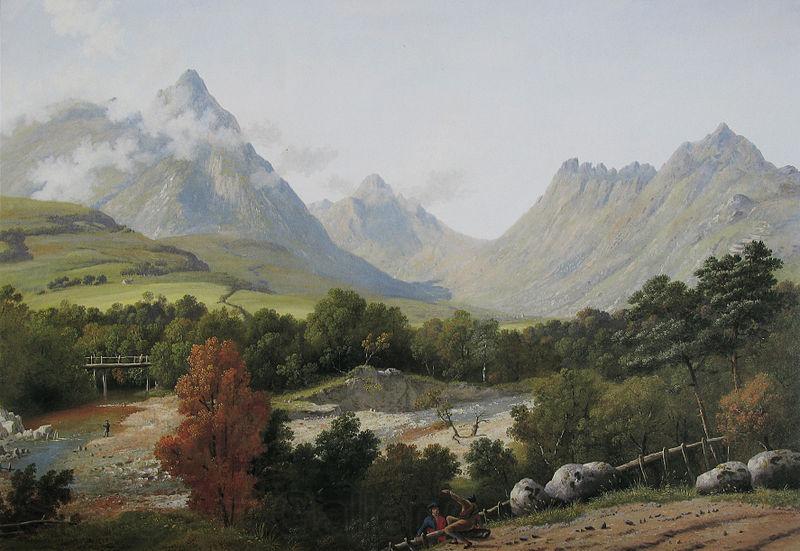 John Knox Glen Sannox Norge oil painting art